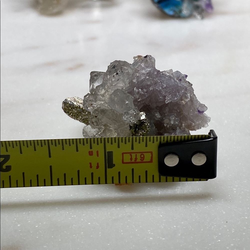 Lavender Crystal Cluster Statement Ring - Natural… - image 8